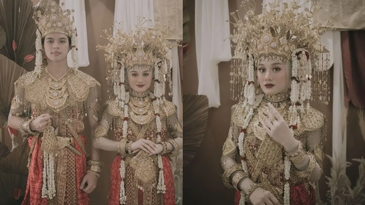 6 Gaya Pemotretan Dinda Hauw dan Rey Mbayang Pakai Baju Adat, Curi Perhatian
