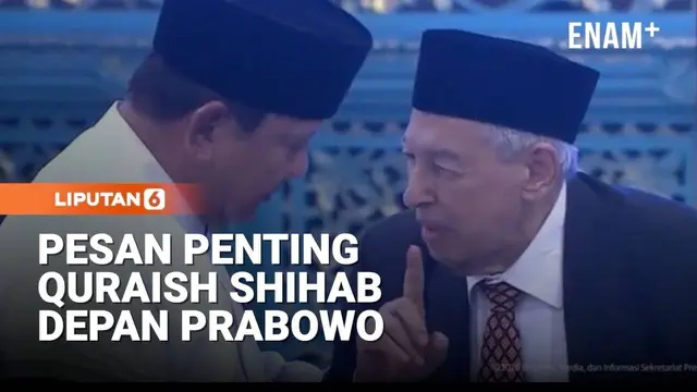 Pesan Penting Quraish Shihab Depan Presiden Prabowo