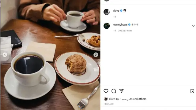Unggahan RM BTS. (Instgaram/ rkive)