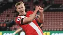 James Ward-Prowse adalah salah satu pemain Liga Inggris paling konsisten saat ini. Kapten Southampton itu mampu bermain sebagai gelandang serang dan juga gelandang tengah. Selain stamina dan visi umpannya, Ward-Prowse juga dibekali dengan kemampuan bola matinya. (AFP/Neil Hall)