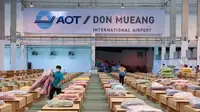 Bandara Don Mueang yang dijadikan rumah sakit darurat. (dok. Facebook Don Mueang International Airport-DMK
/https://web.facebook.com/Donmueanginternationalairport/posts/1738176163044861 / Gabriella Ajeng Larasati