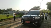 Mobil dinas (mobdin) yang merupakan aset Pemkab Ogan Ilir, akhirnya dikembalikan oleh mantan Bupati Ogan Ilir Ilyas Panji Alam (Liputan6.com / Nefri Inge)