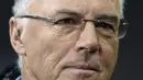 Kondisi kesehatan Beckenbauer memang terus menurun sejak putranya, Stephan meninggal tahun 2015.  (AP Photo/Frank Augstein, File)