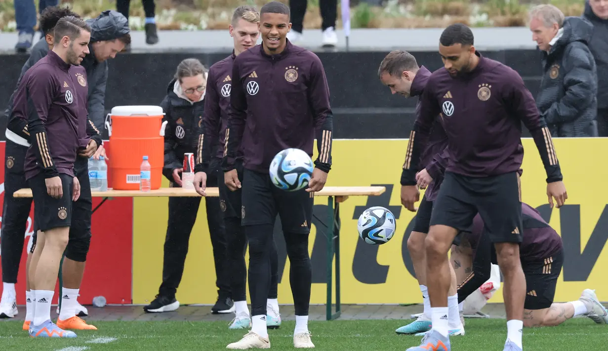 Laga uji coba internasional Jerman vs Peru ini akan digelar di MEWA Arena, Mainz, pada Minggu 26 Maret 2023 pukul 02.45 WIB. (Photo by Daniel ROLAND / AFP)