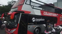 Bus atas terbuka akan mengawal konvoi Persija juara keliling Jakarta.