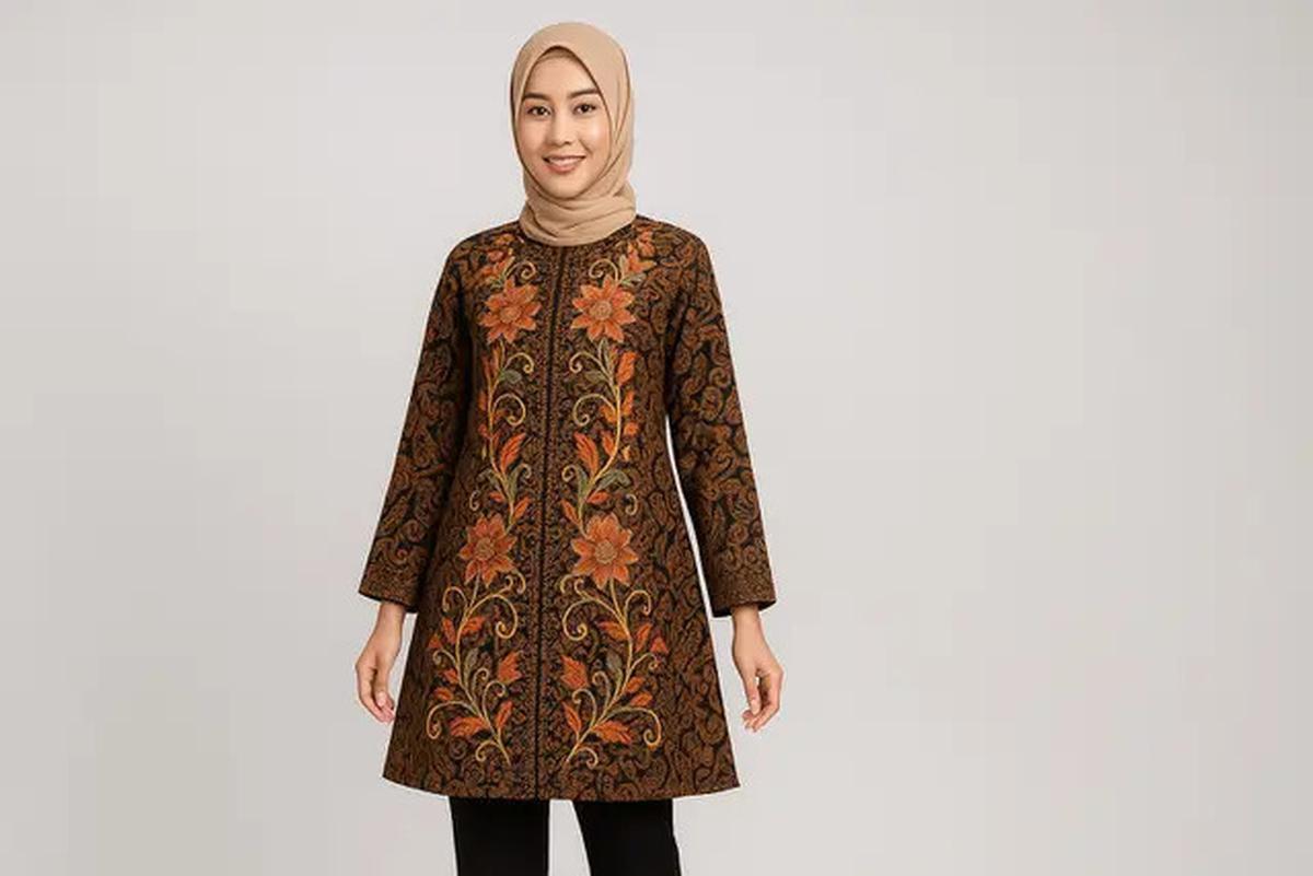 5 Model Tunik Batik Bordir, Tampil Modis dan Elegan di 2025