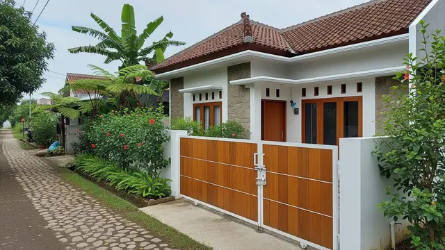 10 Model Gerbang Rumah dari Kayu Sederhana tapi Kuat, Natural dan Keamanan Terjaga
