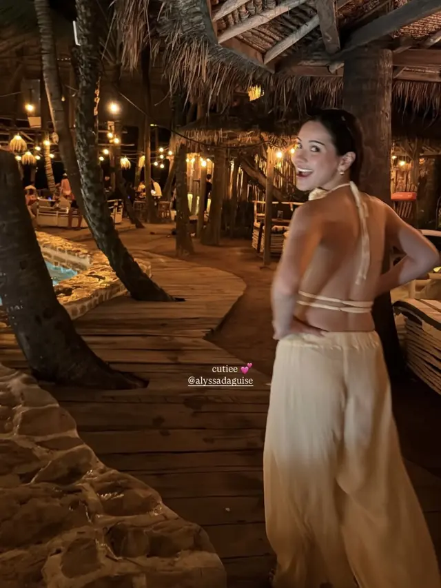 Alyssa Daguise Liburan Sambil Bekerja di Bali. [@michelemaryam]