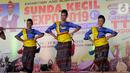 Tarian tradisional iringi Sunda Kecil Expo dalam Festival Menipo di Kupang, NTT, Kamis (14/11/2019). Menipo merupakan taman wisata alam (TWA) yang dikelola langsung oleh Kementerian LHK yang akan menjadi lokasi wisata alam baru di pulau Timor. (Liputan6.com/HO/Purew)