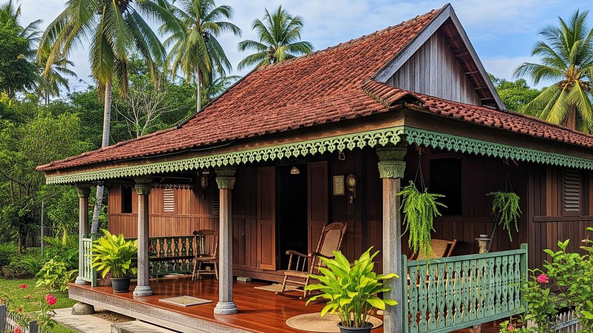 8 Desain Rumah Kampung 1 Lantai dengan Teras Unik ala Desa Tempo Dulu yang Simpel tapi Estetik