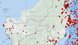 Gempa Magnitudo 5,5 mengguncang wilayah Batu Putih, Berau, Kalimantan Timur, Minggu malam (15/9/2024), pukul 20.08.09 WIB. (Liputan6.com/ Dok BMKG)