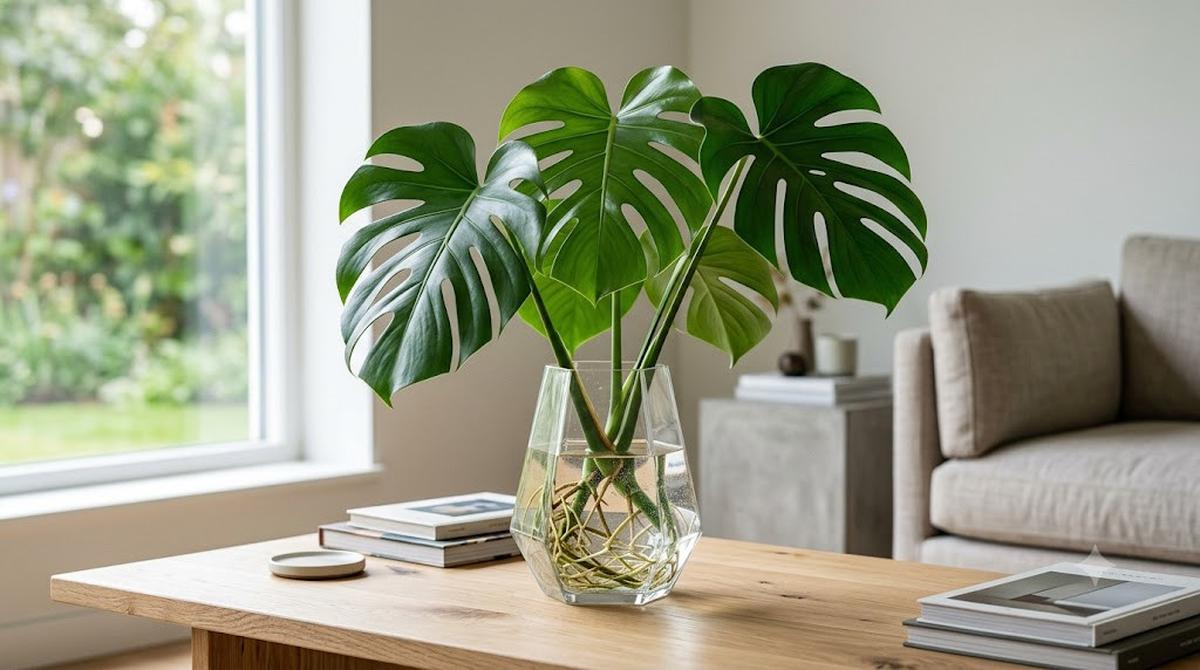 Monstera dalam Media Air