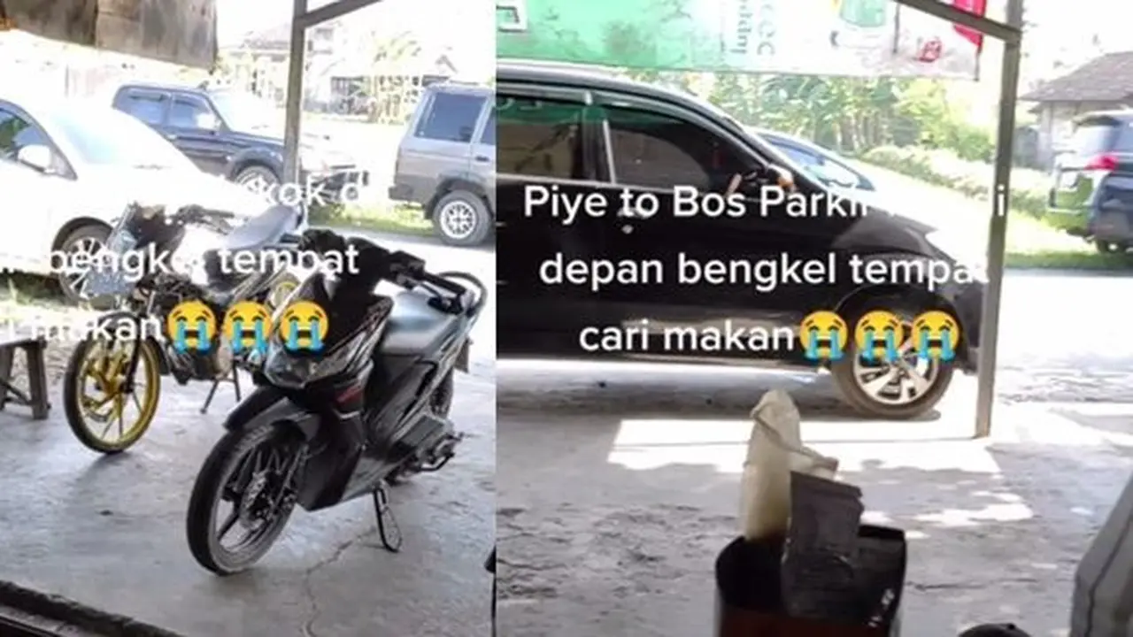 Mobil parkir sembarangan (TikTok/@didikkurniawan335)