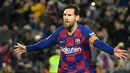 1. Lionel Messi (21 gol) - Meski tidak mencetak gol di laga pekan ke-30 saat Barcelona melawan Sevilla, Lionel Messi tetap berada di puncak top skor sementara Liga Spanyol dengan raihan 21 gol. (AFP/Lluis Gene)