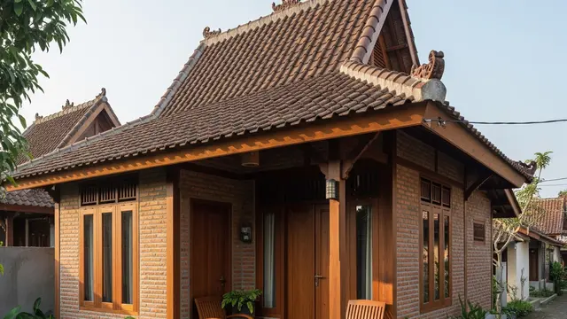 9 Rumah Desa Kombinasi Kayu dan Bata Estetik Cocok untuk Masa Pensiun Nyaman