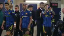 Sebagai pelatih sementara, Michael Carrick melakukan sejumlah perubahan, termasuk mencadangkan sang gelandang andalannya, Bruno Fernandes. (AFP/Jose Jordan)