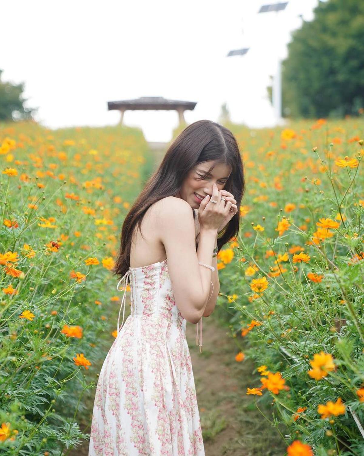 Potret Photoshoot Sabrina Chairunnisa di Korea Selatan, Pakai Dress Cantik - Mirip Gadis ABG