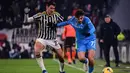 Pasukan Massimiliano Allegri unggul satu poin saja dari Inter Milan. (Marco Alpozzi/LaPresse via AP)