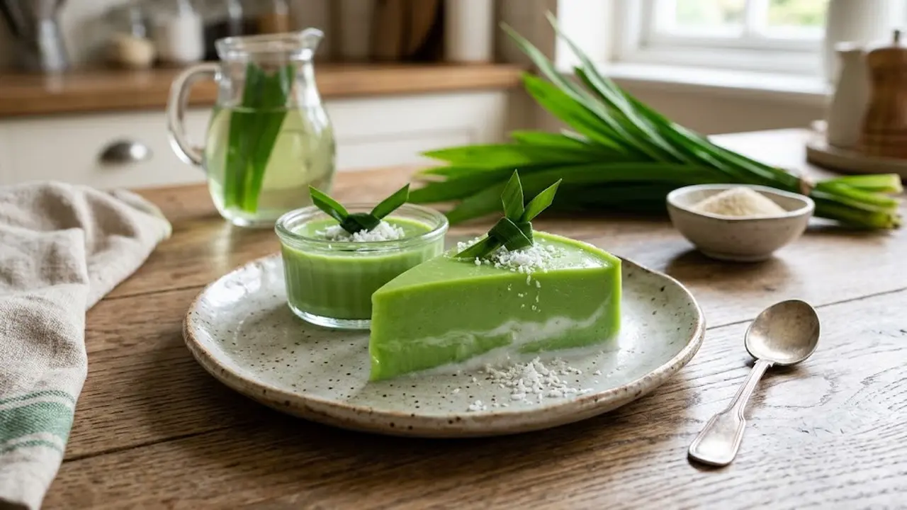 Resep Puding Santan Pandan