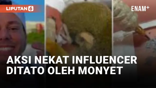 Aksi Nekat Influencer Veneuzela, Ditato Oleh Monyet