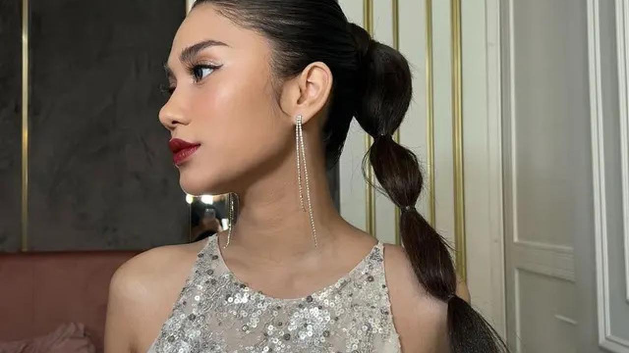 7 Potret Azizah Salsha Kenakan Gaun Sequin Tanpa Lengan, Tampil Bold dan Glamor