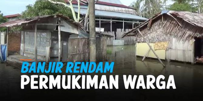 VIDEO: Banjir Selutut Orang Dewasa Rendam Permukiman di Sulbar