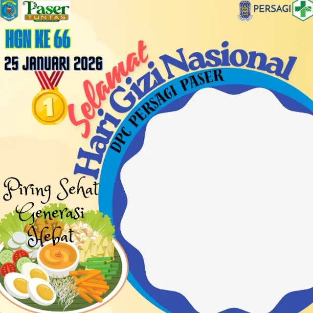 Twibbon Hari Gizi Nasional 2026