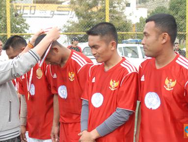 Citizen6, Lebanon: Turnamen yang digelar ini dalam rangka membina hubungan baik dengan masyarakat khususnya yang berada di area operasi Indobatt. (Pengirim: Badarudin Bakri)