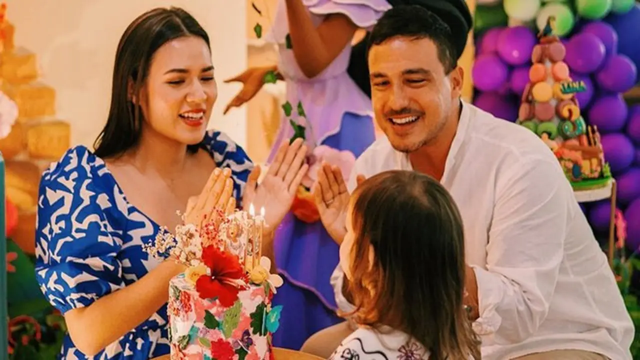 7 Momen Ulang Tahun ke-3 Zalina Anak Raisa dan Hamish Daud, Seru Banget