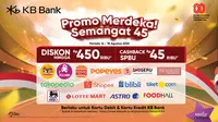 Sambut HUT RI ke-80, KB Bank Tawarkan “Promo Semangat 45” untuk Nasabah Seluruh Indonesia