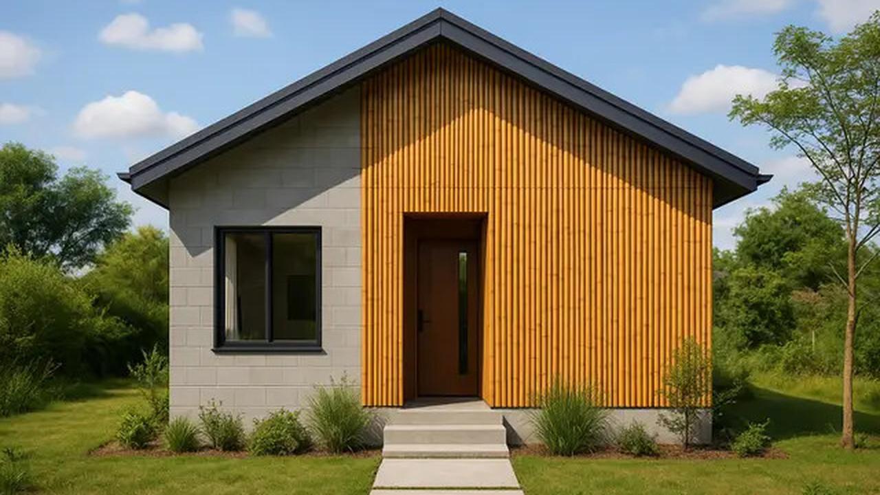 7 Model Rumah Kecil tapi Cantik dari Batako dan Bambu, Natural dan Terjangkau di 2025