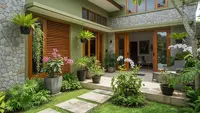 7 Perpaduan Warna Cat Teras dengan Batu Alam Biar Tidak Terlihat Jadul, Rumah Auto Lebih Modern