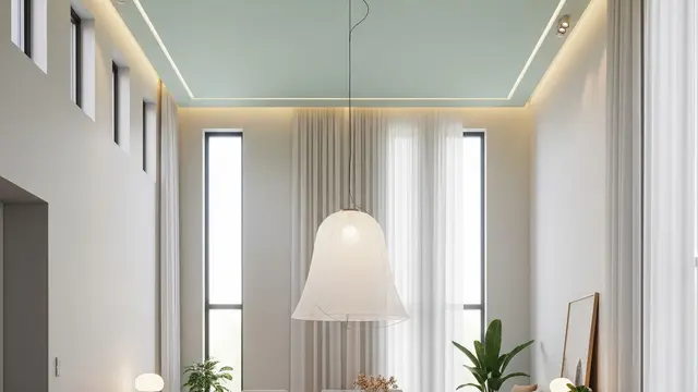 Warna Cat Plafon Rumah yang Bikin Ruangan Terasa Lebih Tinggi (Image by Gemini AI)