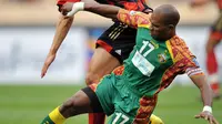 Keitk Kayamba Gumbs saat memperkuat Sriwijaya FC di Liga Champions Asia 2009. (AFP/JUNG YEON-JE)