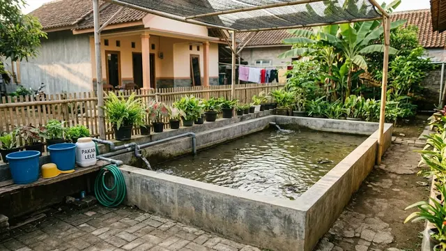 Model Kolam Ikan Lele