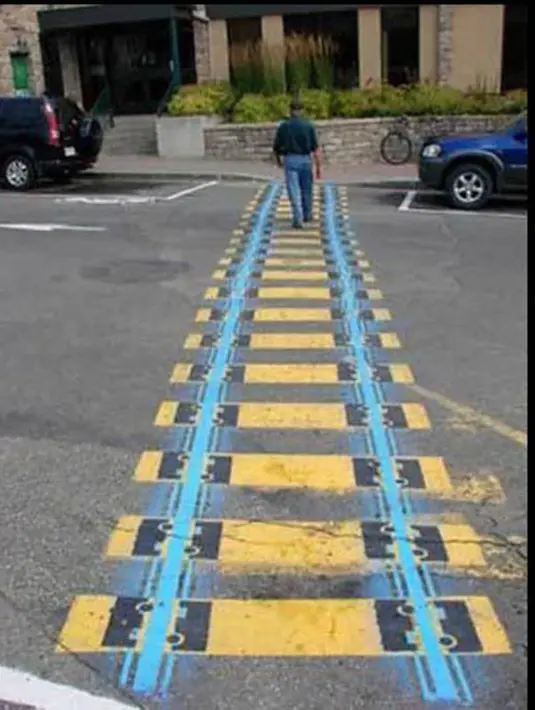 10 Potret Zebra Cross dengan Desain Paling Unik di Dunia Photo