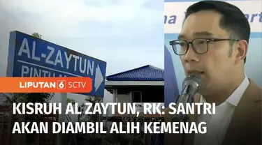 Di tengah proses investigasi Pondok Pesantren Al Zaytun, Gubernur Jawa Barat, Ridwan Kamil, menyatakan ribuan santrinya akan diambil alih Kementerian Agama. Para santri dipastikan tetap belajar, tapi sesuai dengan kurikulum yang sudah disepakati.