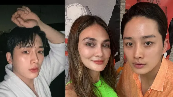 Luna Maya bertemu Moon Se Hoon bintang Single's Inferno (Foto: Instagram @lunamaya / @moonofsh)