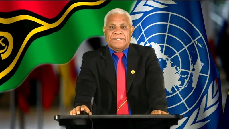 PM Vanuatu Bob Loughman di Sidang Umum PBB.