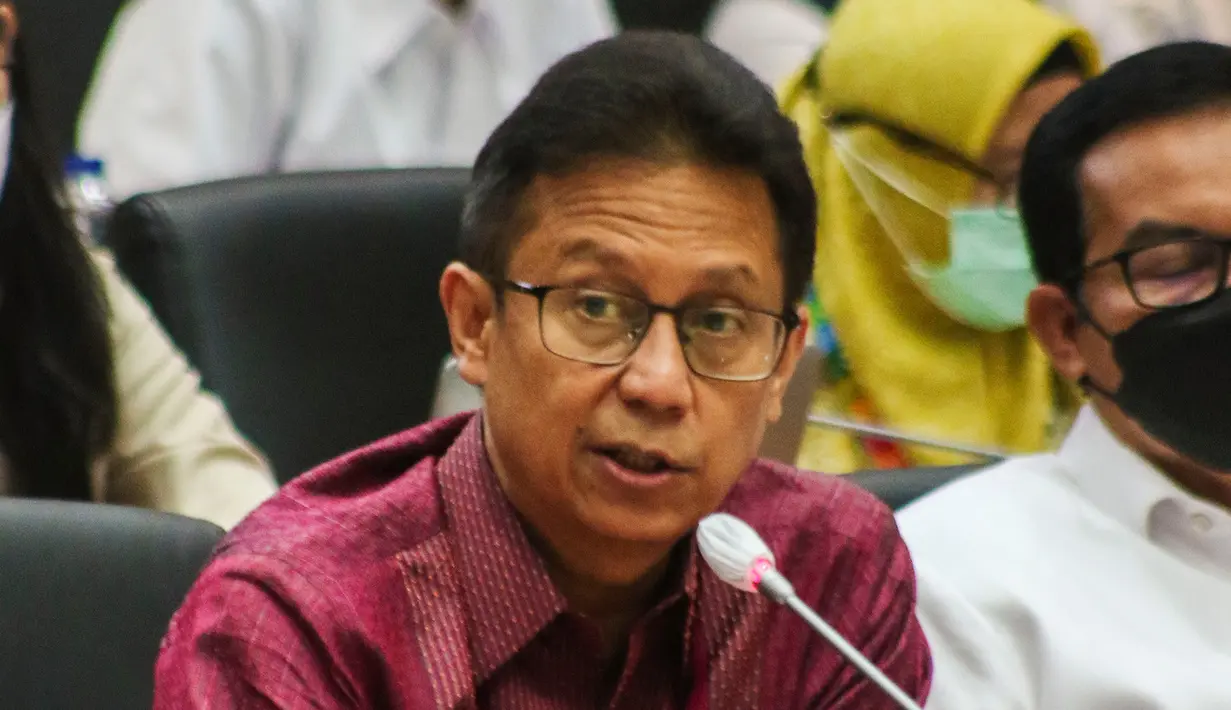<p>Menteri Kesehatan Budi Gunadi Sadikin mengikuti Rapat Kerja dengan Komisi IX DPR di gedung Parlemen, Jakarta, Senin (7/11/22). Rapat membahas strategi penguatan pelaksanaan Peraturan Presiden Nomor 72 Tahun 2021 tentang Percepatan Penurunan Stunting. (Liputan6.com/Angga Yuniar)</p>