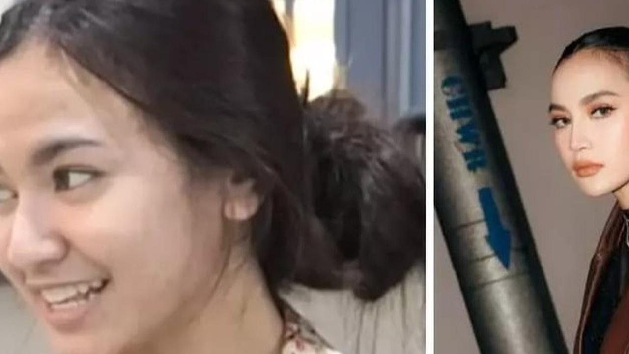 Perbandingan Wajah Bare Face vs Makeup Mahalini