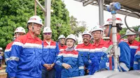 Direktur Utama PT Pertamina (Persero) Nicke Widyawati meninjau stok BBM dan LPG di Terminal Bahan Bakar Minyak (TBBM)&nbsp;Plumpang, Jakarta Utara (Istimewa)