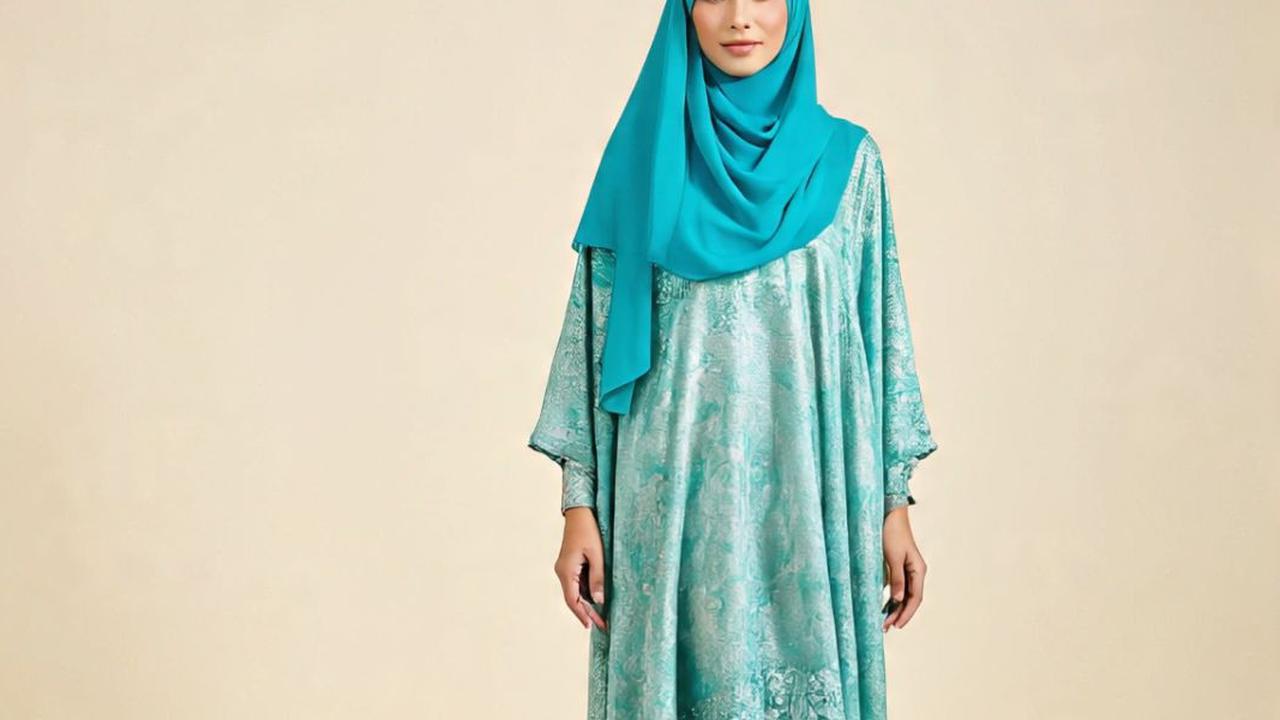 10 Gamis Kaftan Simple Mewah yang Anggun, Tampilan Syar'i Pancarkan Pesona