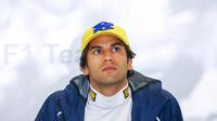 Felipe Nasr, penampilannya layaknya pria Brasil yang identik dengan paras yang eksotis, pebalap asal klub Sauber ini juga memiliki pesona yang memikat kaum hawa. (EPA/Diego Azubel) 