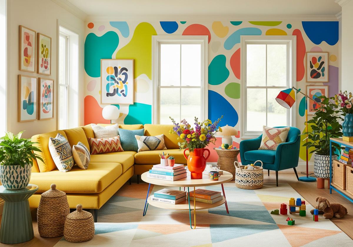 Menggunakan Terlalu Banyak Warna dalam Satu Ruangan