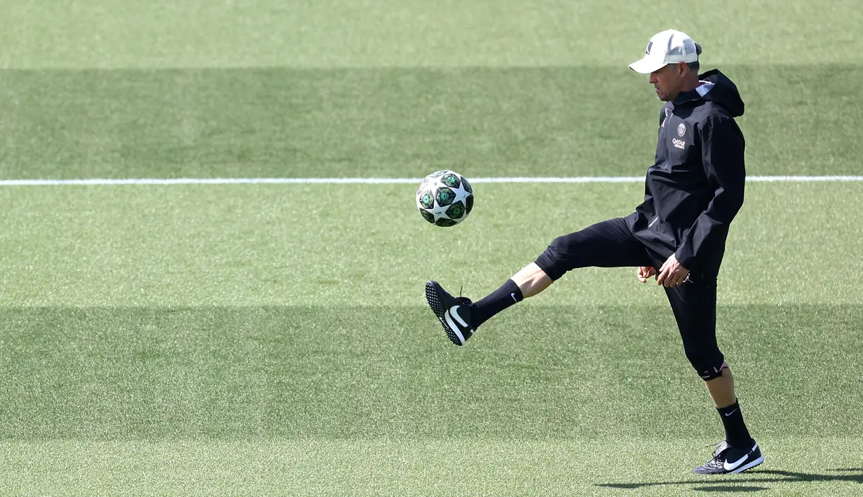 Tim racikan pelatih Luis Enrique menang berkat gol tunggal Ousmane Dembele pada laga yang berlangsung di Stadion Emirates, London, pada Rabu 30 April 2025 dini hari WIB lalu. (FRANCK FIFE/AFP)