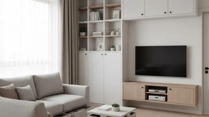 Model Rumah Mungil dengan Penyimpanan Tersembunyi/AI