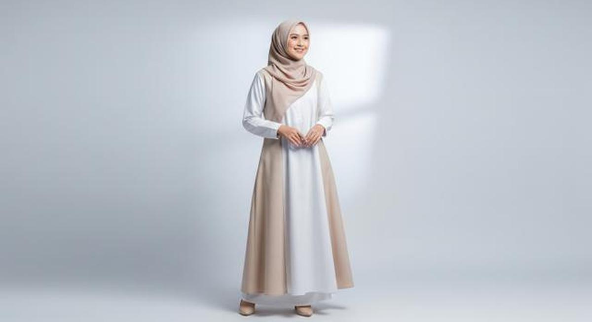10 Model Gamis Beige &amp; Putih Minimalis untuk Ramadan 2026