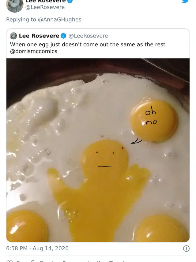 Potret Telur Ceplok Unik Ala Warganet. (Sumber: Boredpanda)