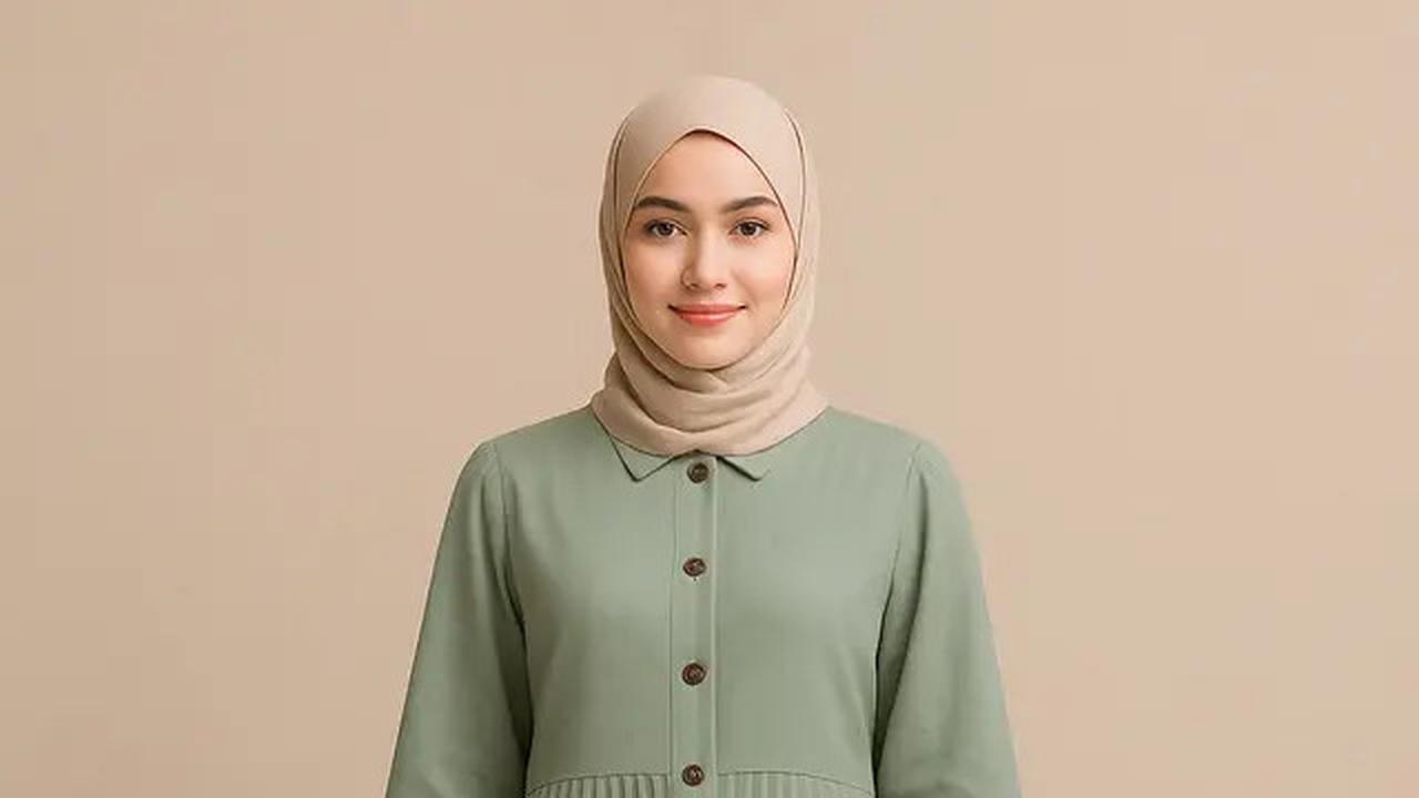 7 Model Gamis Kombinasi Plisket untuk Outfit Sehari-hari